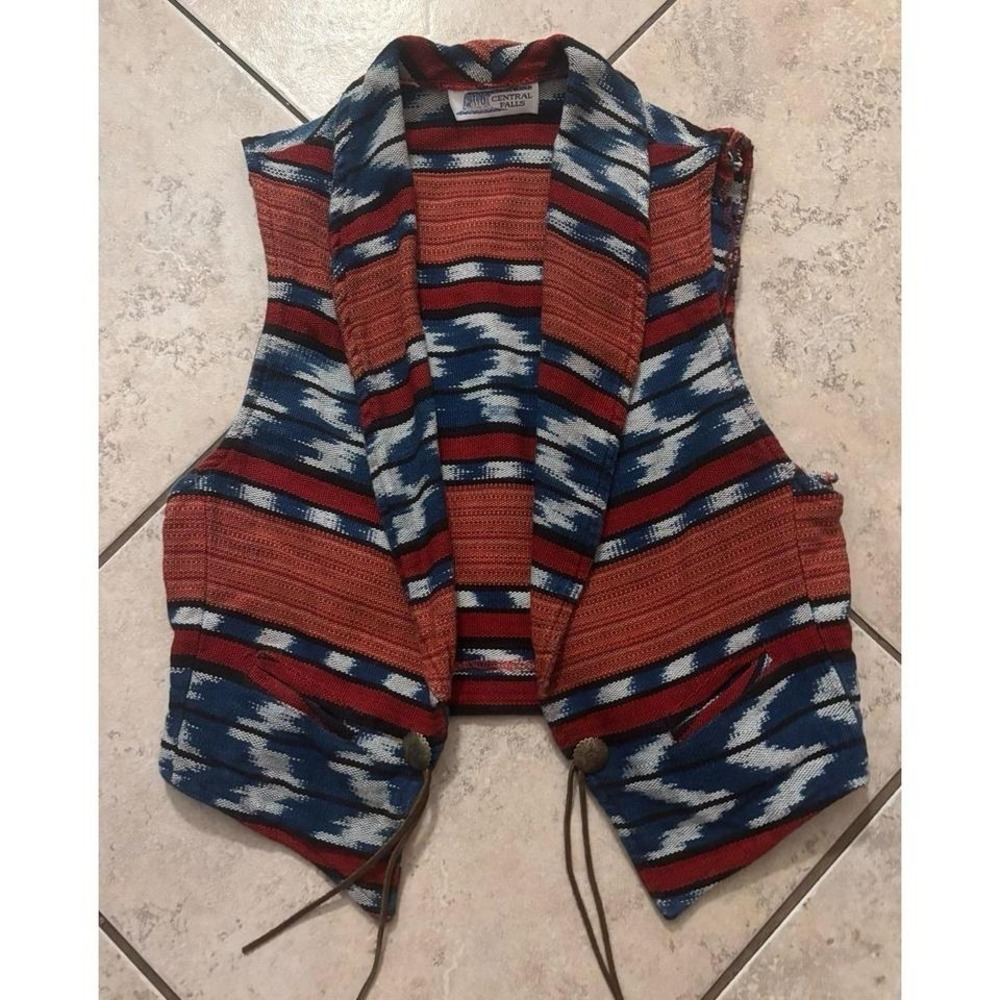Vintage Central Falls Tapestry southwest print vest